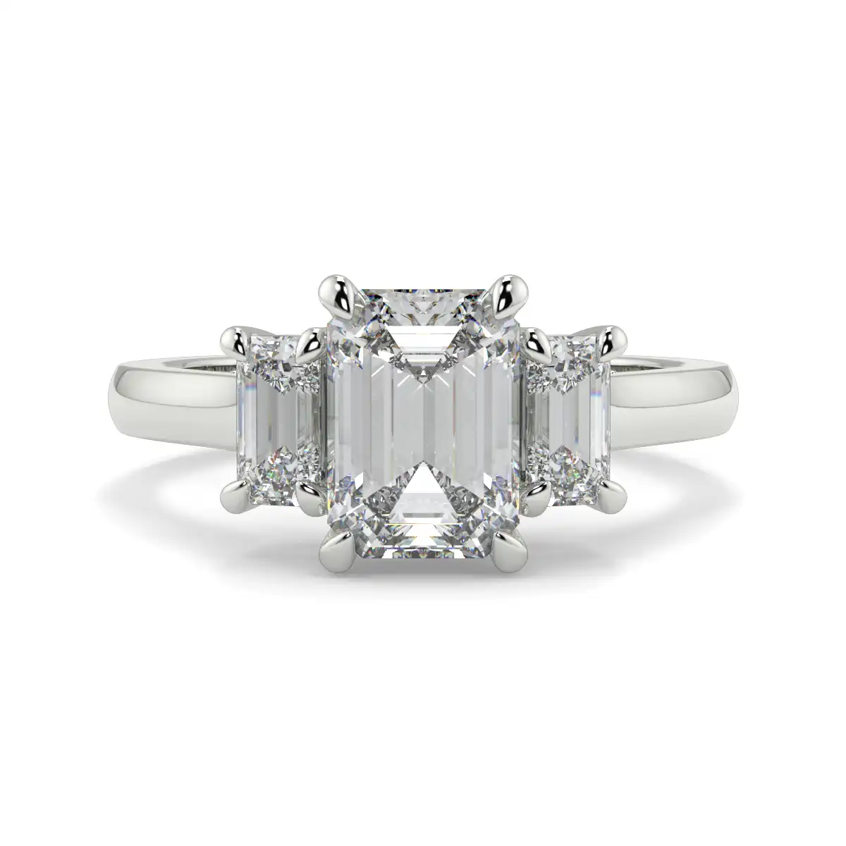 Emerald Trilogy Ring
