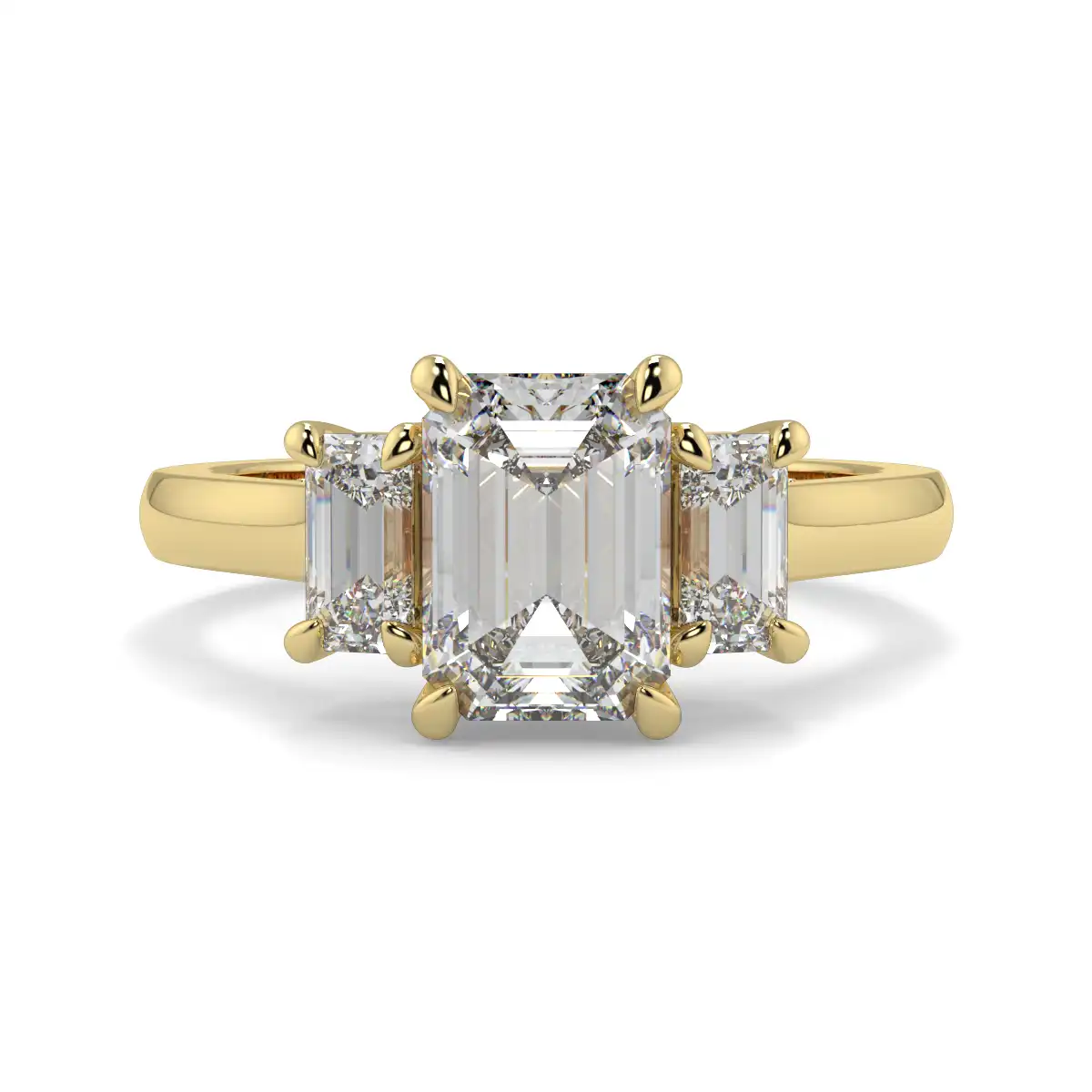 Emerald Trilogy Ring