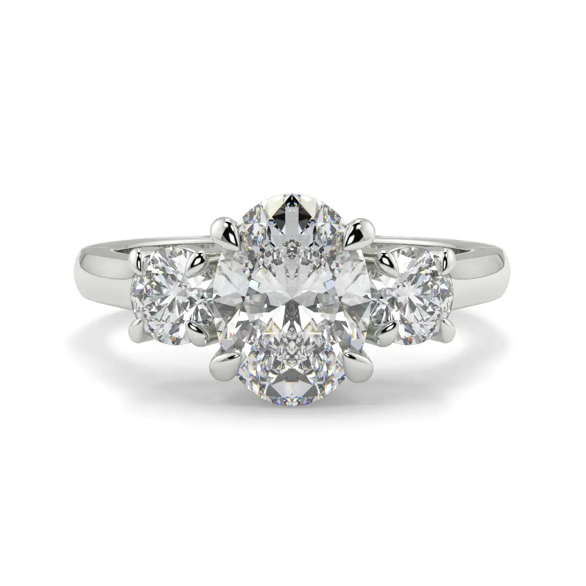 Oval With Round Trilogy Ring