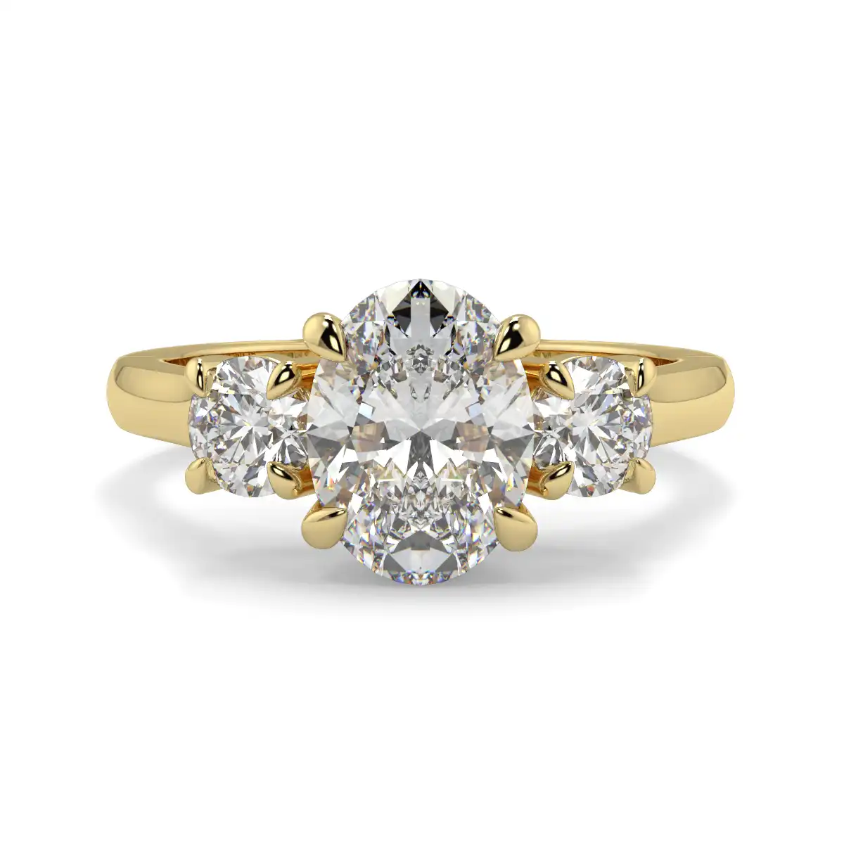 Oval With Round Trilogy Ring
